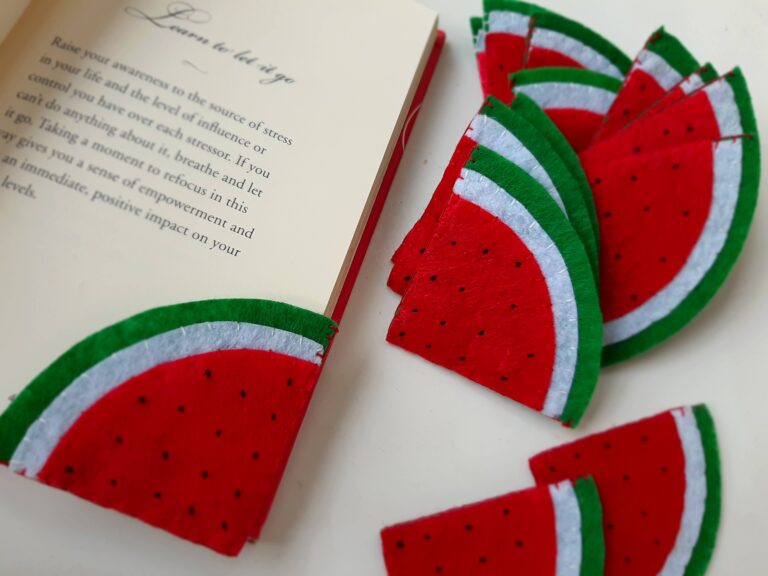 Felt Watermelon Corner Bookmark