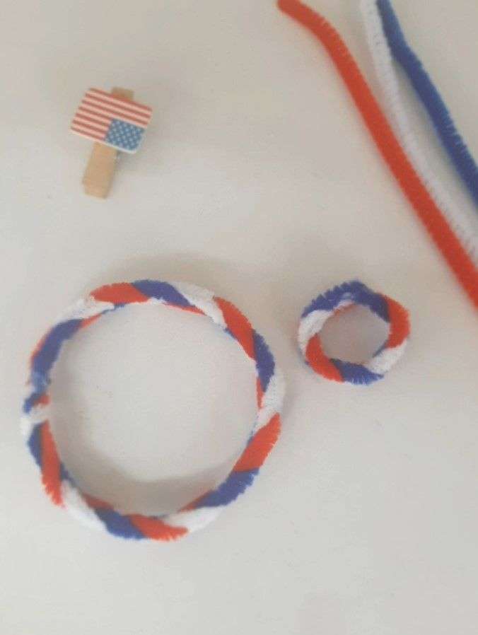 pipe cleaner bracelet and ring