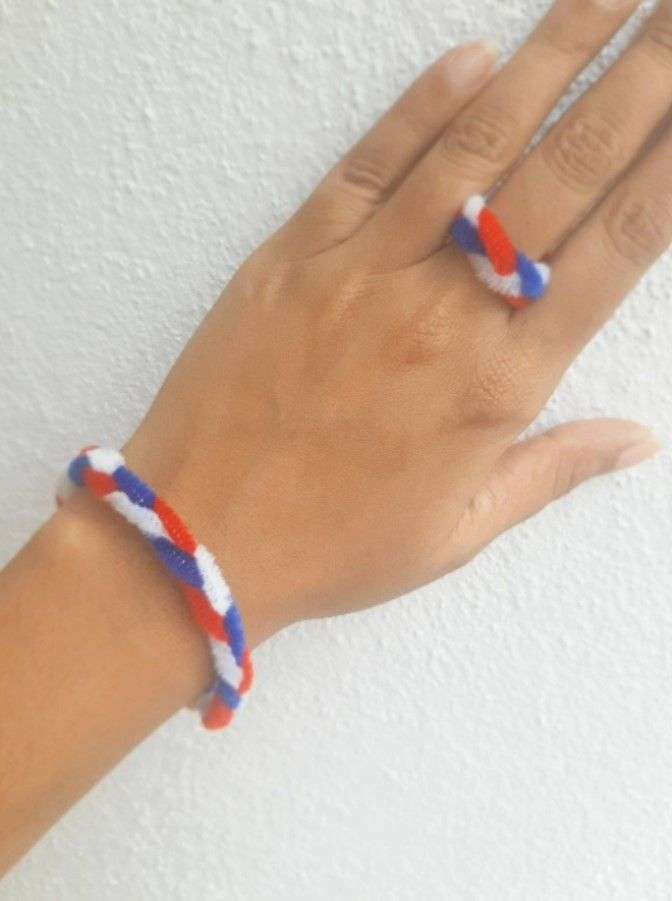 pipe cleaner bracelet and ring