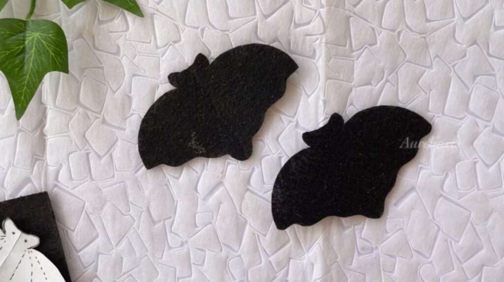 felt pieces of bat