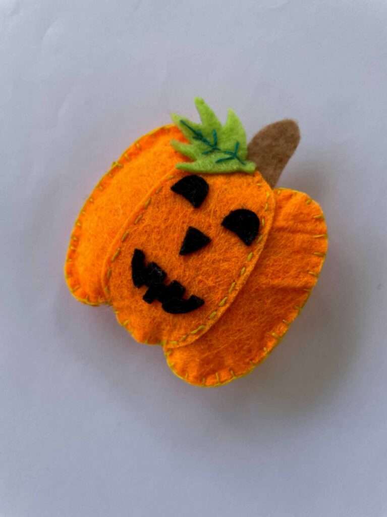 felt pumpkin