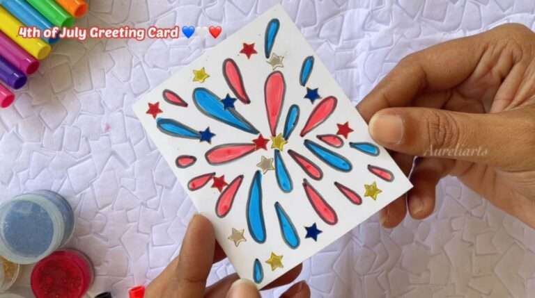 How to make a 4th of July Greeting Card