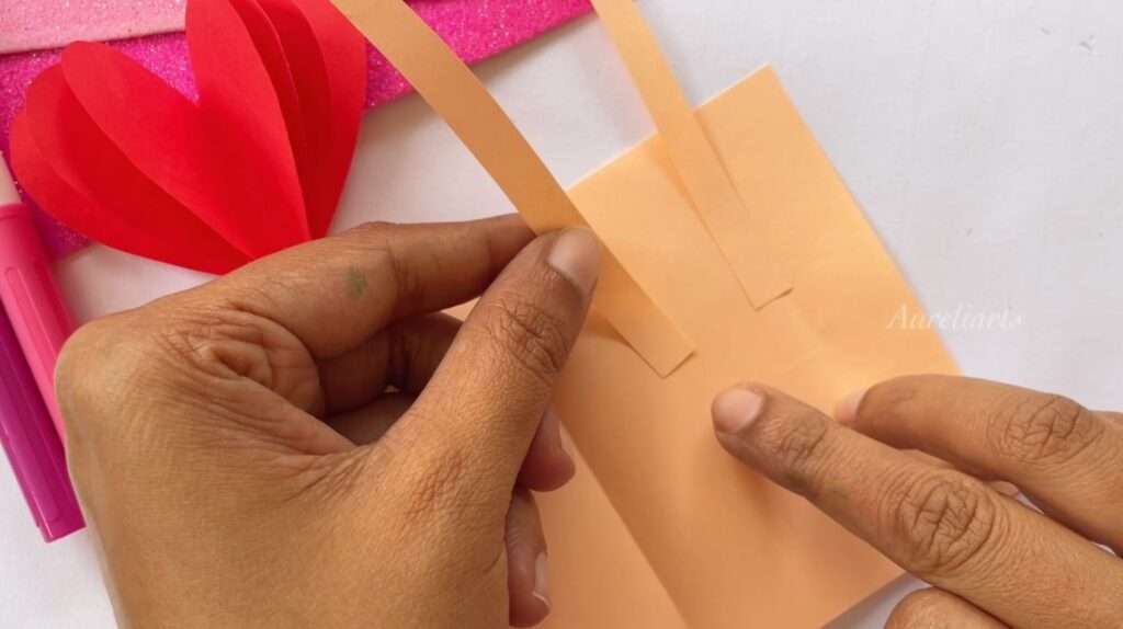 attach paper strips