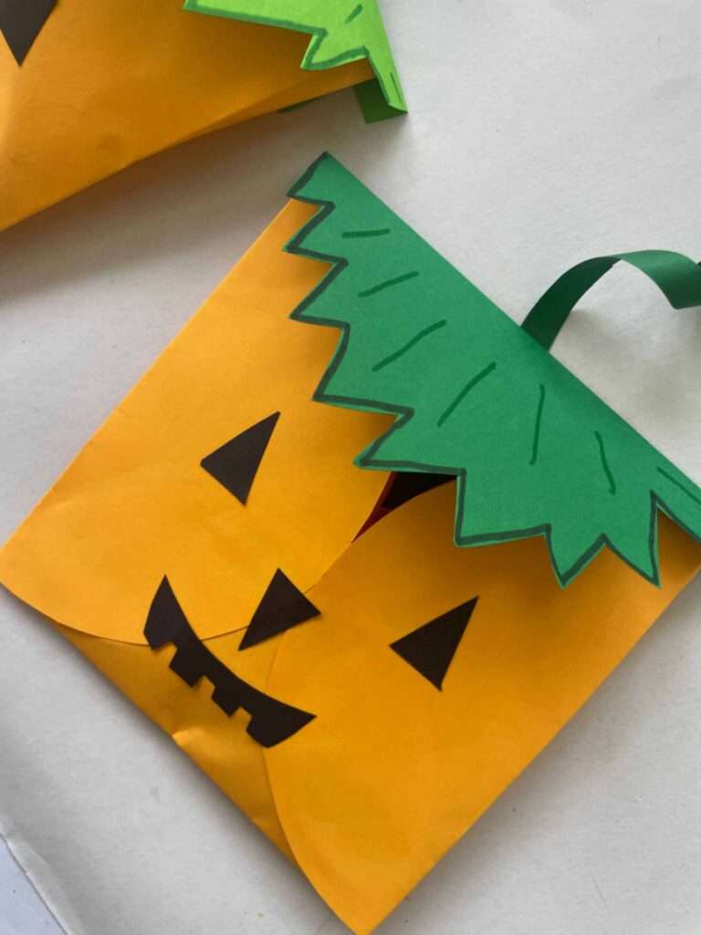 How to make a Paper Pumpkin Treat Bag