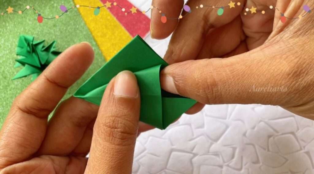 making the triangle shape