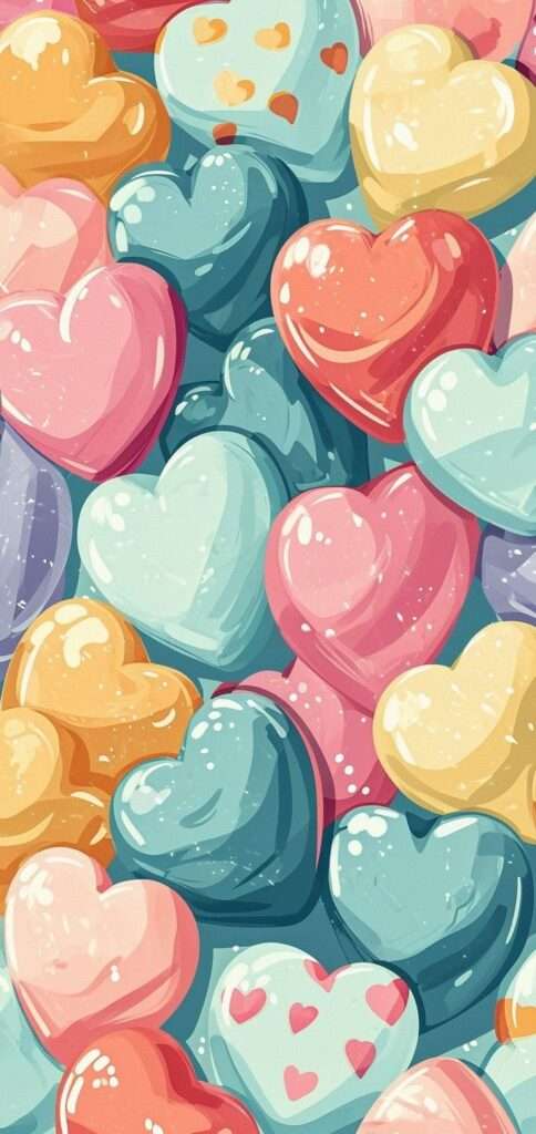 candy hearts wallpaper