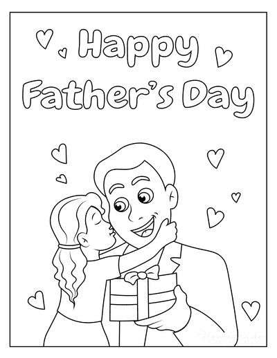 Happy Fathers day coloring sheet