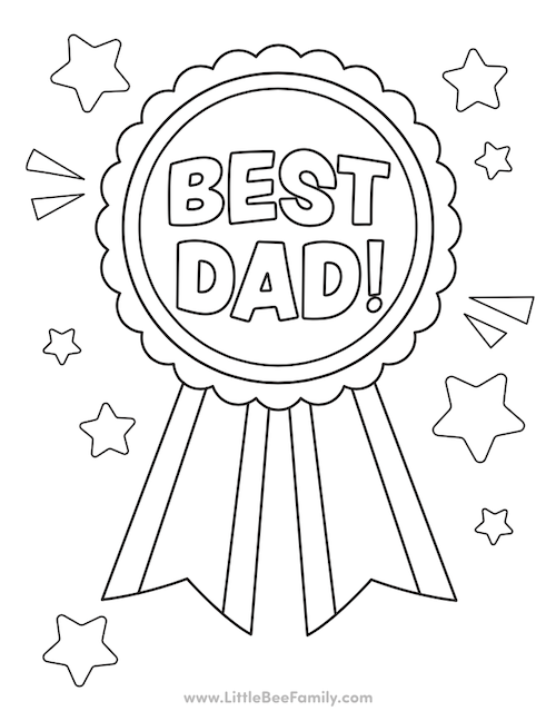 best-dad-award-coloring-page