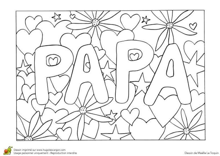 papa coloring page